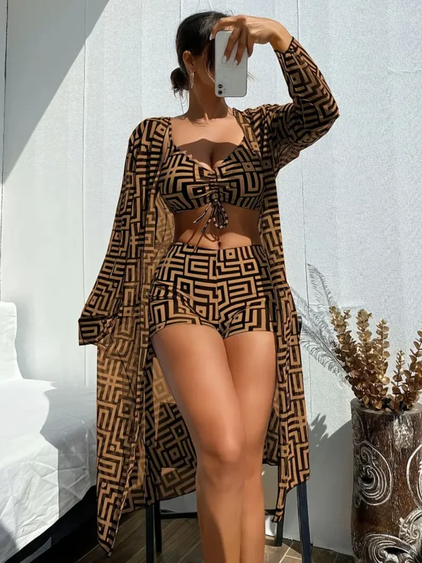 Three-Piece Swimsuit Set