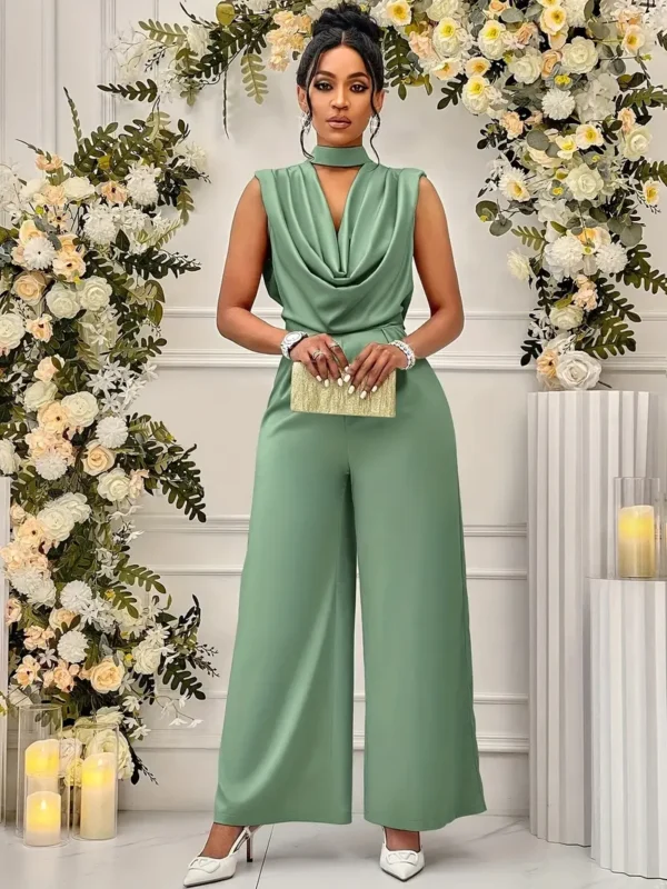 Sleeveless Wide-Leg Jumpsuit